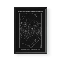 Kép 2/2 - Csillagtérkép / Álló / Framed - Fekete kerettel