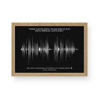 Kép 3/3 - Hanghullám / Fekvő / Minimal - Tölgy kerettel