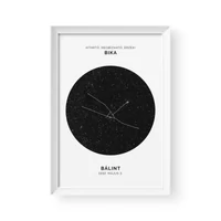 Kép 1/3 - Csillagkép / Álló / Bika - fehér kerettel