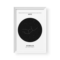 Kép 1/3 - Csillagkép / Álló / Szűz - fehér kerettel