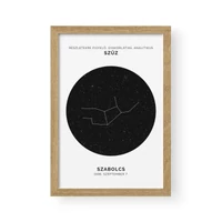 Kép 3/3 - Csillagkép / Álló / Szűz - tölgy kerettel