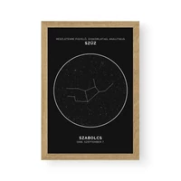 Kép 3/3 - Csillagkép / Álló / Szűz - tölgy kerettel
