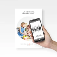Kép 1/5 - Poszter, visszahallgatás egy érintéssel okostelefonon