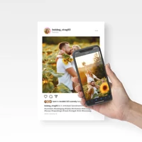 Kép 1/2 - Hangoskép / Álló / Instagram - Visszahallgatás- vagy nézés egy érintéssel okostelefonon