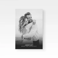 Kép 3/5 - Fekete-fehér fénykép felirattal