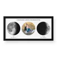 Kép 2/3 - Dupla Holdfázis + Fénykép / Fekvő / Panoráma - Fekete kerettel