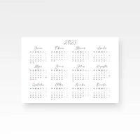Kép 2/4 - 2023-as naptár hétvégék és ünnepnapok jelölésével