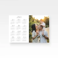 Kép 3/4 - 2023-as naptár hétvégék jelölésével