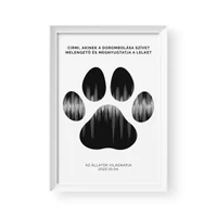 Kép 1/2 - Hanghullám / Álló / Paw - Fehér kerettel
