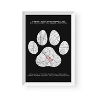 Kép 1/2 - Térkép / Álló / Paw - fehér kerettel