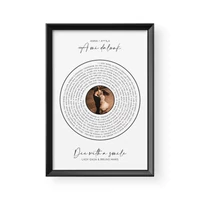 Kép 3/4 - Hangoskép / Álló / Dalszöveg Vinyl - Fekete kerettel