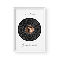 Kép 2/4 - Hangoskép / Álló / Dalszöveg Vinyl - Fehér kerettel