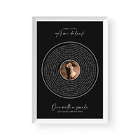 Kép 2/4 - Hangoskép / Álló / Dalszöveg Vinyl - Fehér kerettel