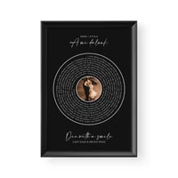 Kép 3/4 - Hangoskép / Álló / Dalszöveg Vinyl - Fekete kerettel