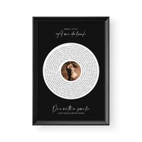Kép 3/4 - Hangoskép / Álló / Dalszöveg Vinyl - Fekete kerettel
