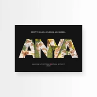 Kép 2/2 - Hangoskép / Fekvő / Kollázs: ANYA - körvonal nélkül, felirattal