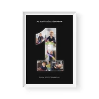 Kép 2/4 - Hangoskép / Álló / Kollázs: számos 1-9 - fehér kerettel