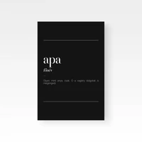 Kép 3/4 - Tipográfia / Fogalom / Apa