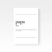 Kép 1/4 - Papa [főnév]: Olyan személy, akinek ezüst van a hajában és arany van a szívében.