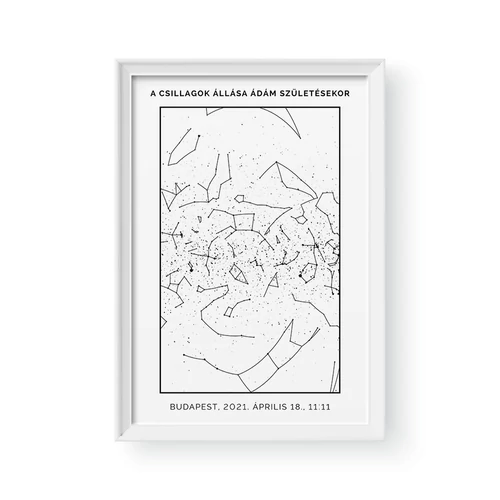 Fehér alapon fekete