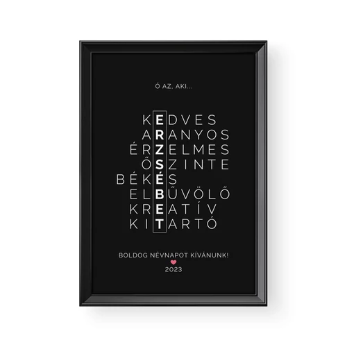 Fekete alapon fehér