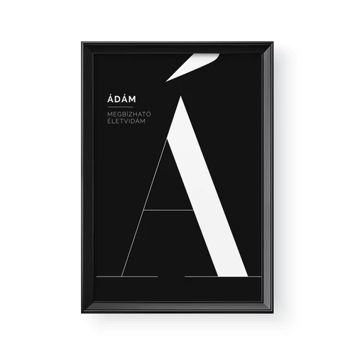 Fekete alapon fehér