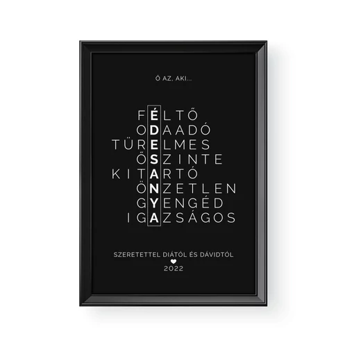 Fekete alapon fehér