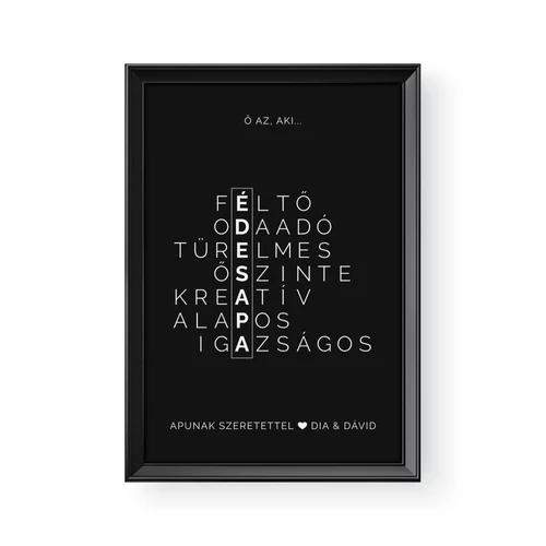 Fekete alapon fehér