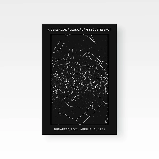 Csillagtérkép / Álló / Framed