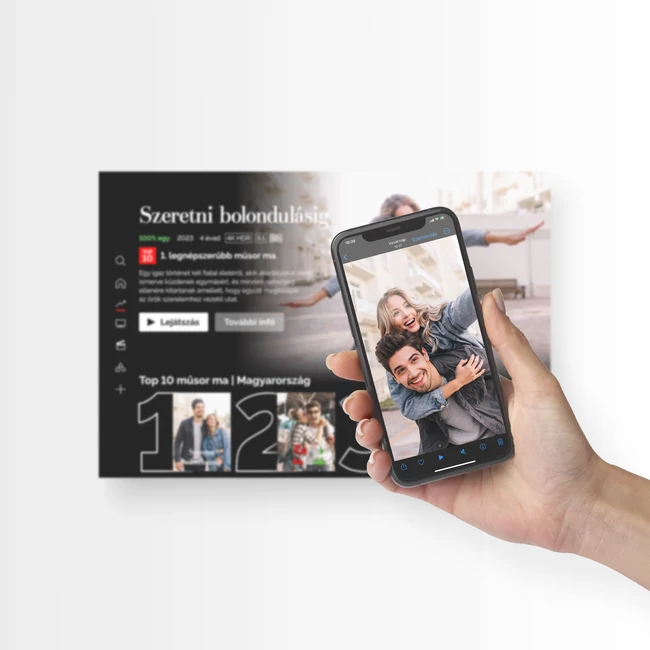 Hangoskép / Fekvő / Netflix - Poszter, visszahallgatás- vagy nézés egy érintéssel okostelefonon