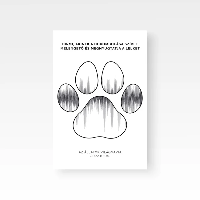 Hanghullám / Álló / Paw (nyomtatott poszter)