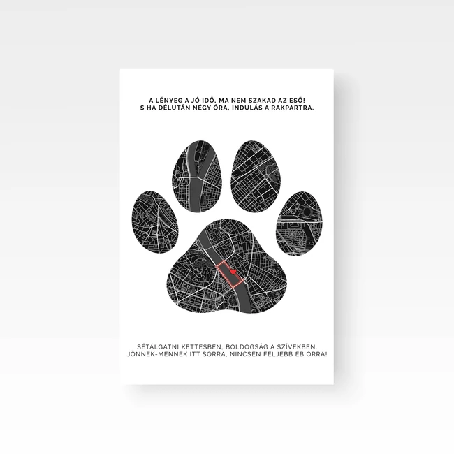 Térkép / Álló / Paw (digitális)