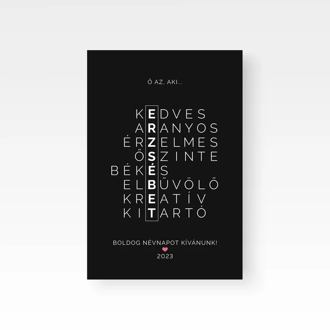 Névnapi rejtvény poszter