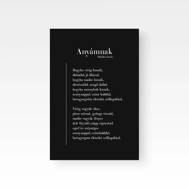 Pákolitz István: Anyámnak